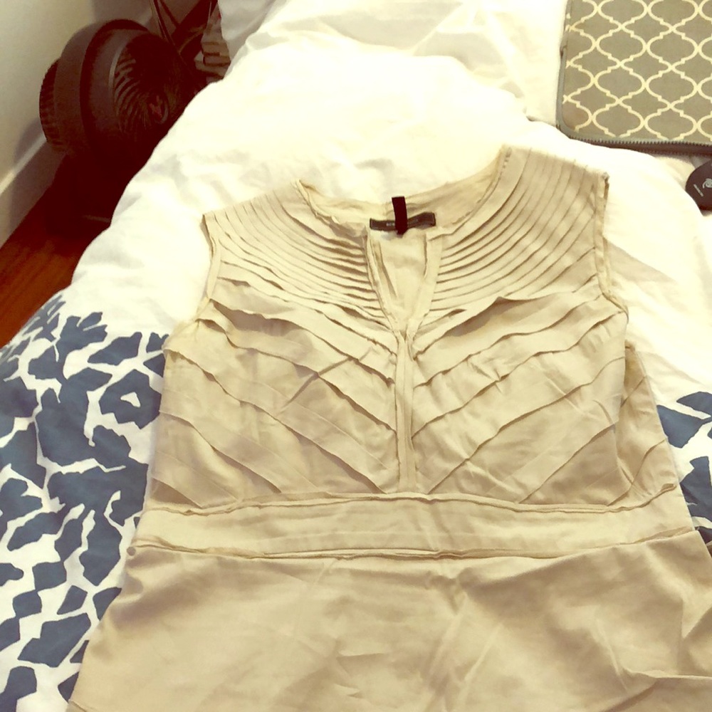 BCBG asymmetrical crepe dress